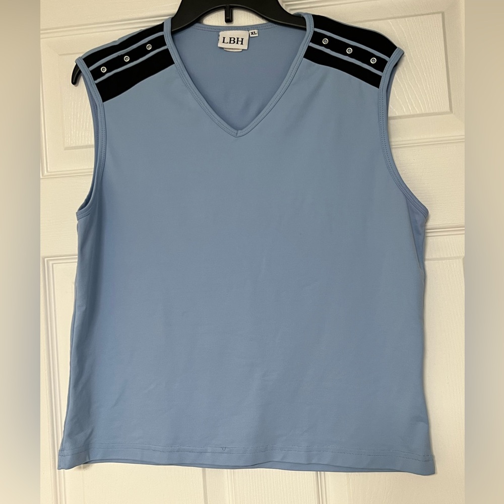 LBH Women's Light Blue V-Neck Tank Top